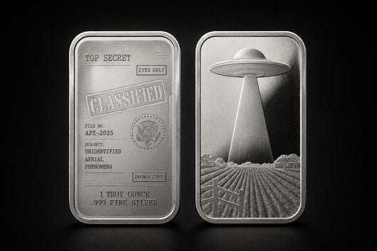 Estimate: XVI Mint - The Classified Files 1 oz Silver 1 oz Silver Proof-Like Art Bar in Tin