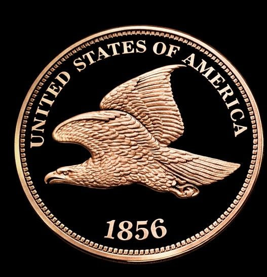 In Stock! 1856 Flying Eagle Cent 1 oz Copper Round