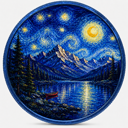 In Stock! 2015 Canada Maple Starry Night Over Canada 1oz .9999 Silver Coin