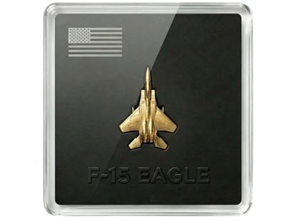 In Stock! F-15 Eagle Fighter Jet 1/20g Gold Medal