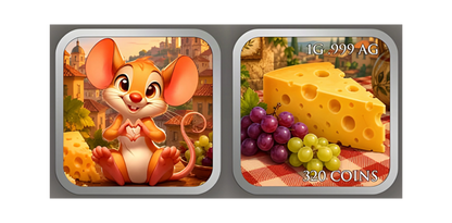 Amore Mouse 1g .999 Silver