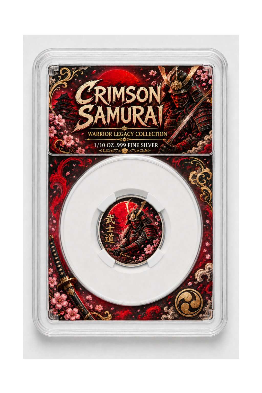 2026 Crimson Samurai 1/10th Ounce .999 Silver Coin
