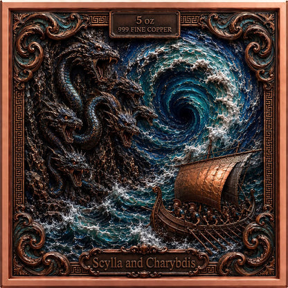 Journey of Odysseus Colorized 6 x 5 oz Copper Medal Set