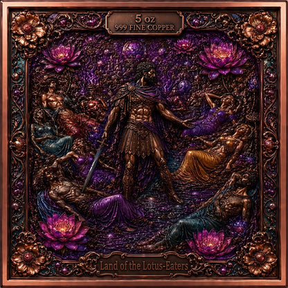 Journey of Odysseus Colorized 6 x 5 oz Copper Medal Set