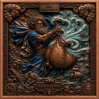Journey of Odysseus Colorized 6 x 5 oz Copper Medal Set