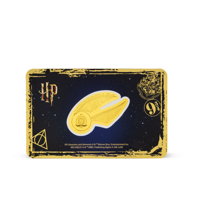 In Stock! 2026 Niue Harry Potter 25 Years of Magic - The Golden Snitch 0.1g Gold Coin (03/04)