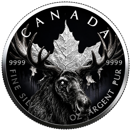 2026 Canada Maple Moose Edition 1oz Colorized .9999 Silver Coin