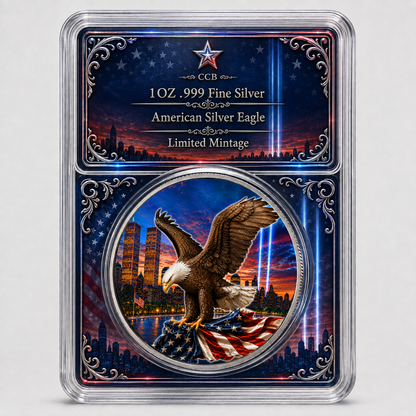 2026 Silver Eagle 9/11 25th Anniversary Colorized 1oz .999 Silver Coin