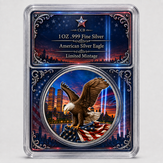 2026 Silver Eagle 9/11 25th Anniversary Colorized 1oz .999 Silver Coin