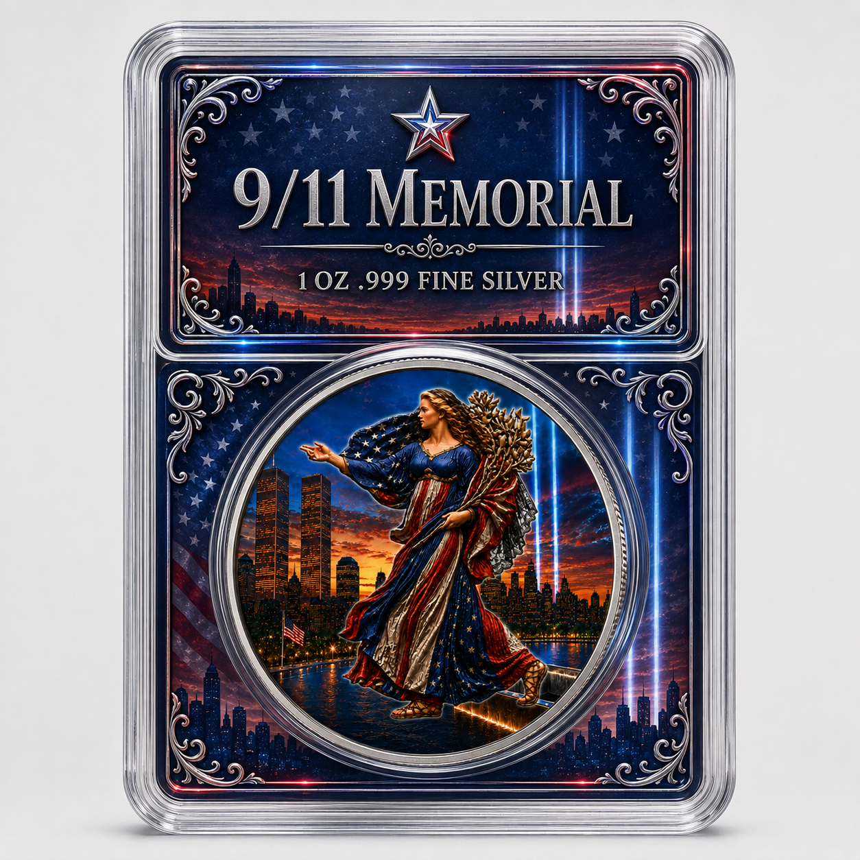 2026 Silver Eagle 9/11 25th Anniversary Colorized 1oz .999 Silver Coin