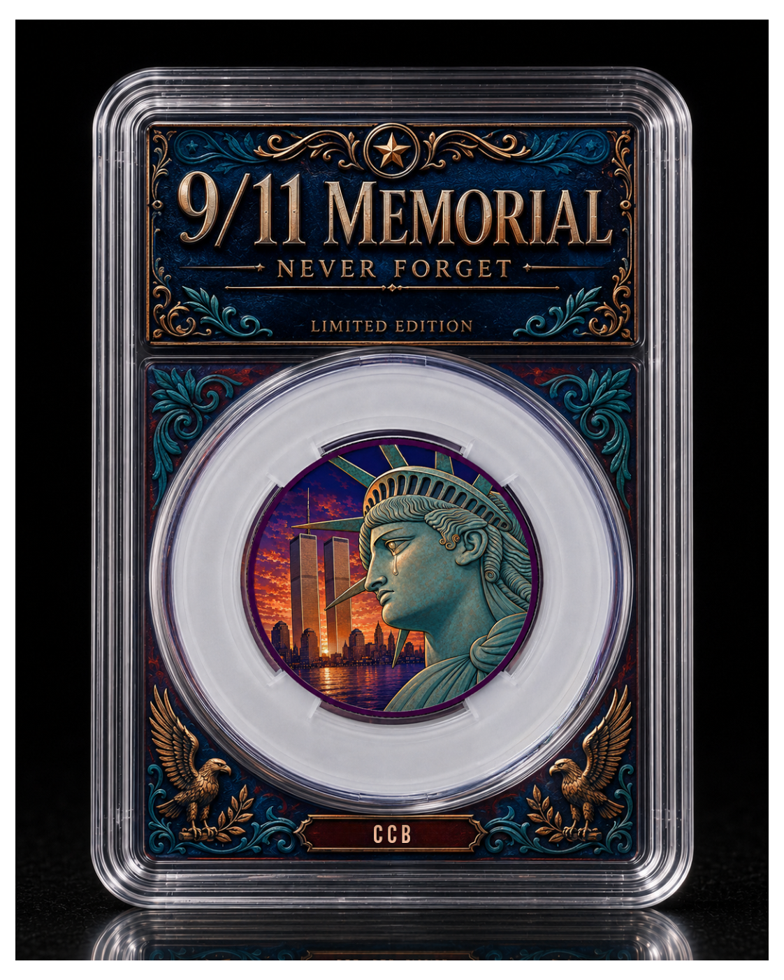 2026 25th Anniversary of 9/11 Memorial Half Dollar in Slab