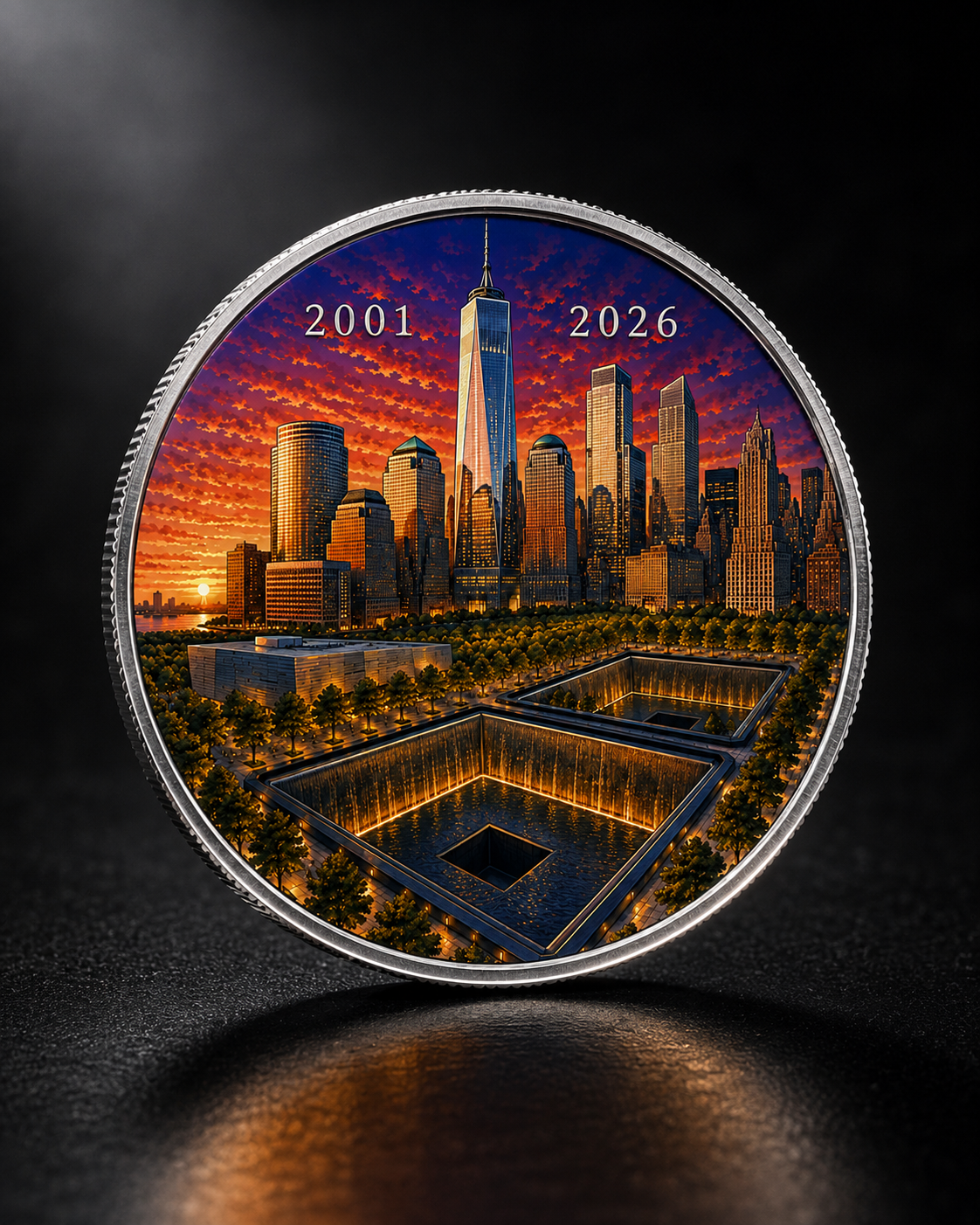 2026 25th Anniversary of 9/11 Memorial Half Dollar in Slab