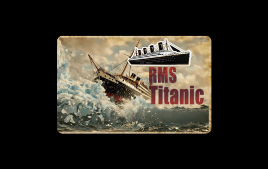 2026 Liberia RMS Titanic Shaped 1/1000 oz Gold Coin in Card (02/23)