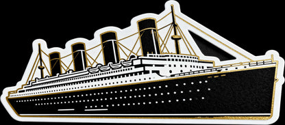 2026 Liberia RMS Titanic Shaped 1/1000 oz Gold Coin in Card (02/23)