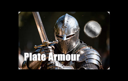 2026 Liberia Plate Armour 1/500 oz Platinum Coin in Card (02/23)