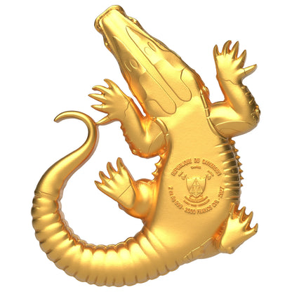 2027 Cameroon GOLD Gustave the Crocodile 2 oz Silver Coin