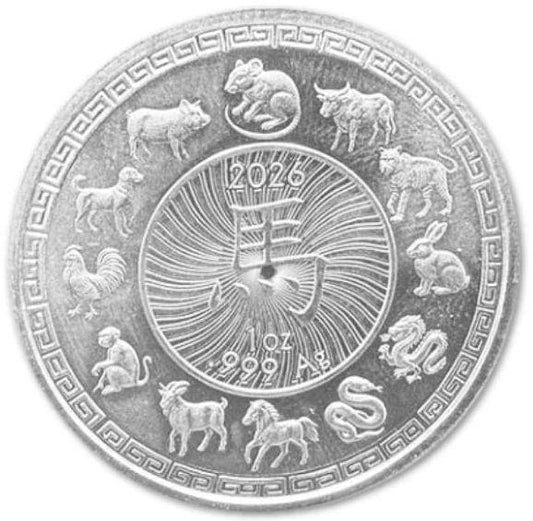 Elemetal 2026 Year of the Horse 1 oz Silver Colorized Art Round (49 Mintage)