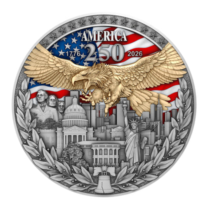 2026 Niue America 250th Anniversary 2 oz Silver Coin (03/04)