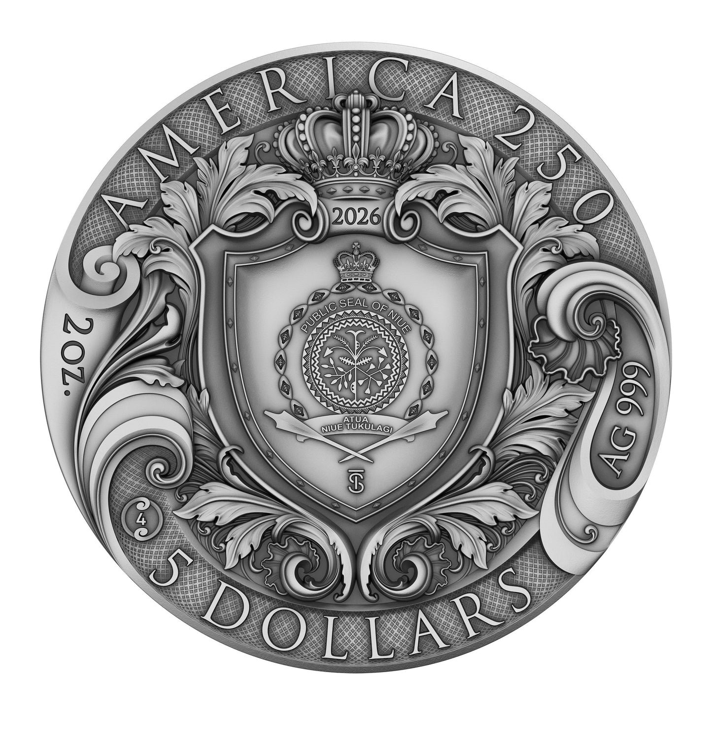 2026 Niue America 250th Anniversary 2 oz Silver Coin (03/04)