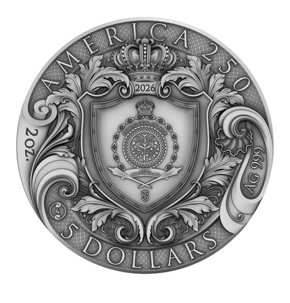 2026 Niue America 250th Anniversary 2 oz Silver Coin (03/04)