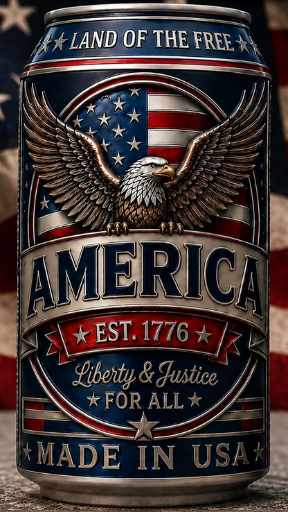 RED, WHITE AND BREW 5 oz Copper