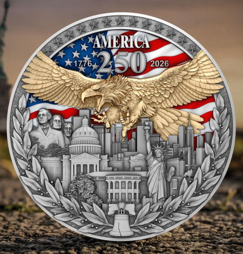 2026 Niue America 250th Anniversary 2 oz Silver Coin (03/04)