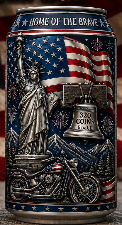 RED, WHITE AND BREW 5 oz Copper