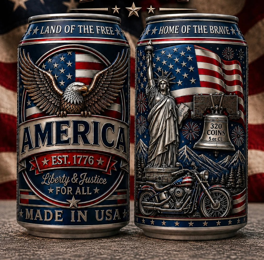 RED, WHITE AND BREW 5 oz Copper
