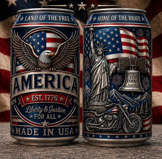 RED, WHITE AND BREW 5 oz Copper
