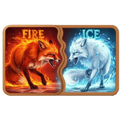 One Day Offer! Fire & Ice Fox Fusion Bar Colorized 2 x 5 oz Copper Medal Set (02/25)