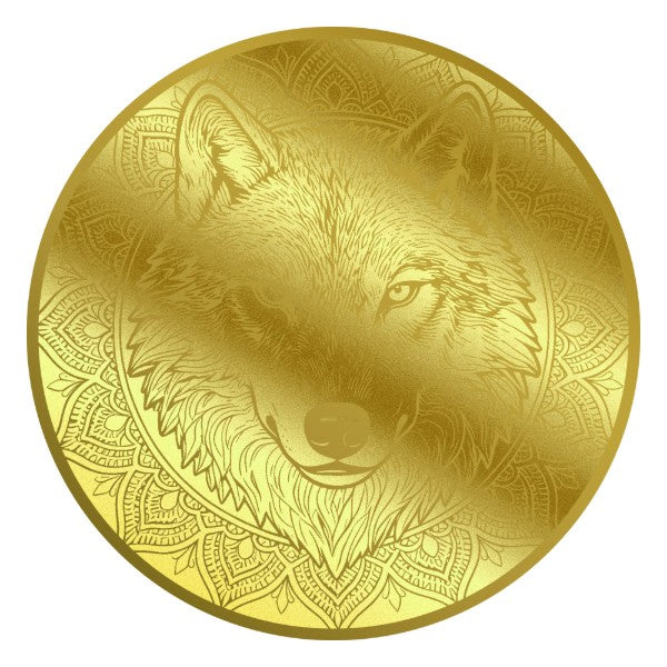 2026 Liberia The Great Wolf Mandala 1/200 oz Gold Coin in Card (02/24)