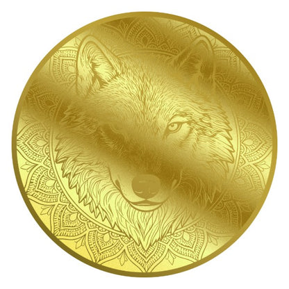 2026 Liberia The Great Wolf Mandala 1/200 oz Gold Coin in Card (02/24)