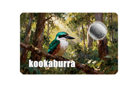 PLATINUM! 2026 Liberia Kookaburra 1/1000 oz .999 Platinum Coin in Card