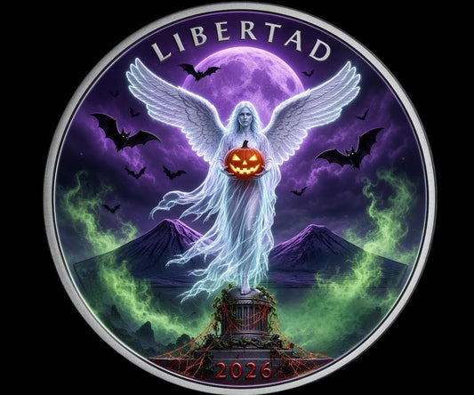 Estados Undidos Mexicans Libertad Shadows of Freedom 1 oz Silver Colorized Medal (100 Mintage)