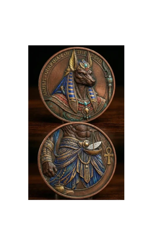 2026 2-1oz AVDP Infinity Medals "Anubis" .999 Fine Copper Colorized
