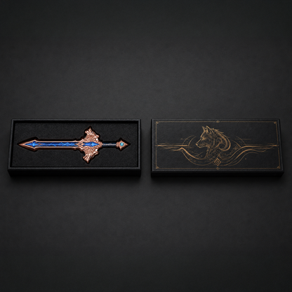 2026 Copper Colorized Wolfang Sword Medal 2oz avdp