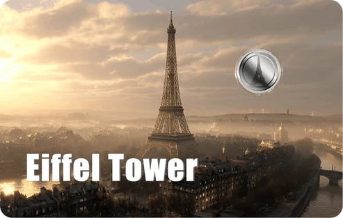 Clearance! 2026 Liberia Eiffel Tower 1/1000 oz .999 Palladium Coin in Card