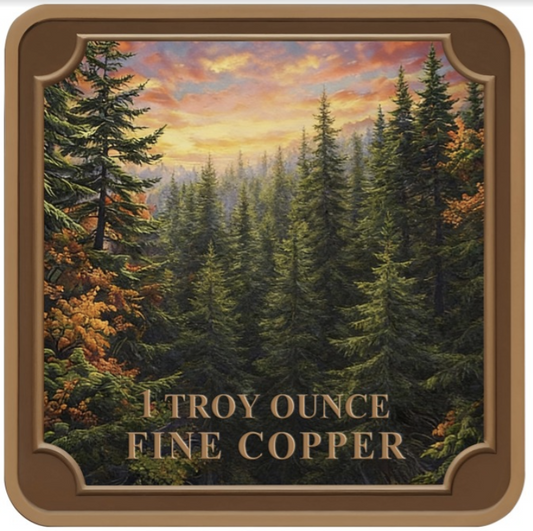 Bigfoot Colorized 1 oz Copper Medal (02/27)