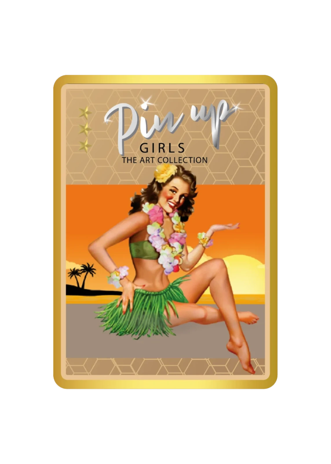 In Stock! Chad Pin-Up Girls Leslie Colorized 1/500 oz Gold Coin in Box