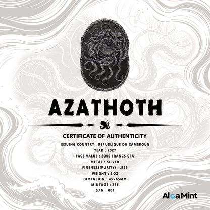 2027 Cameroon 2 oz Azathoth .999 Silver Coin