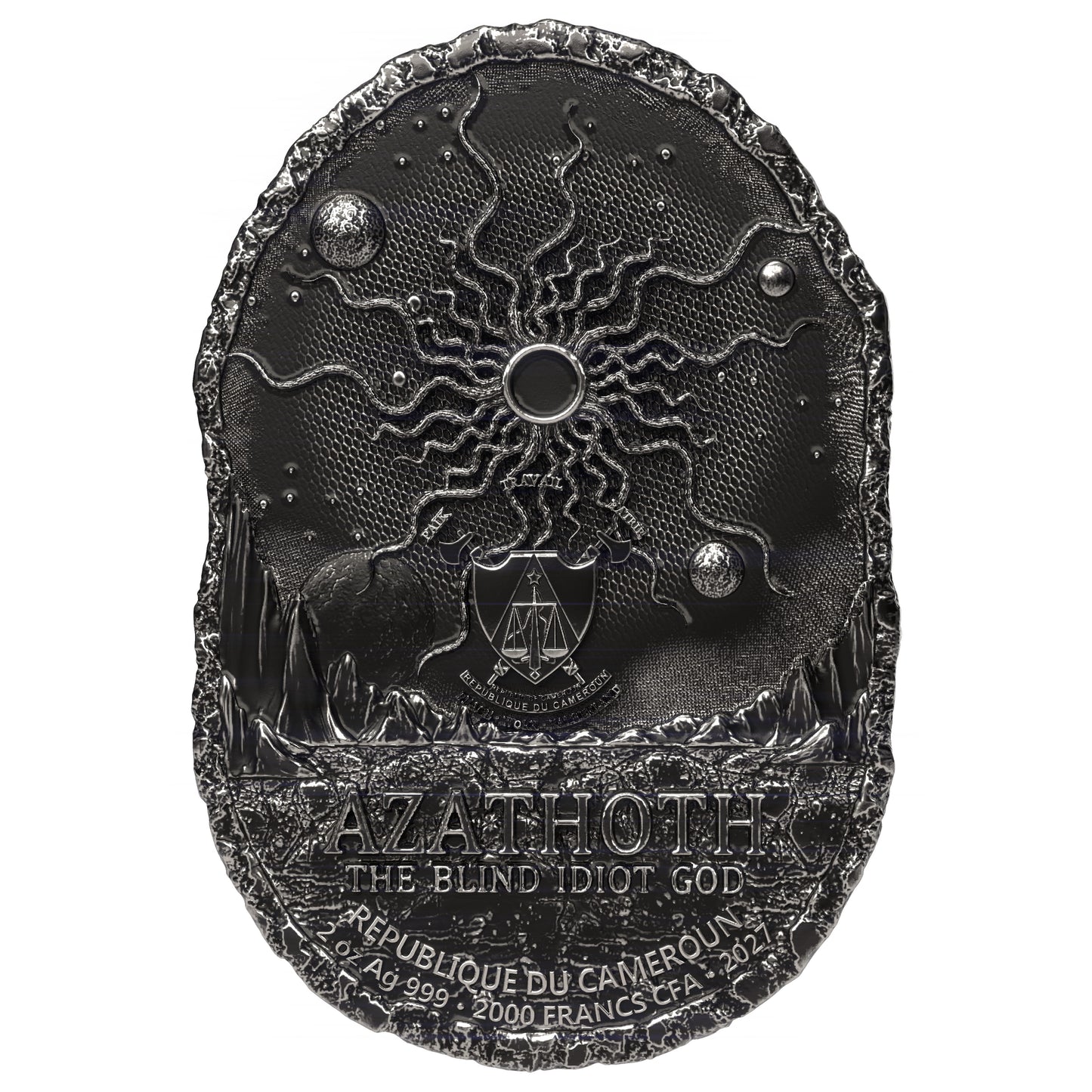 2027 Cameroon 2 oz Azathoth .999 Silver Coin