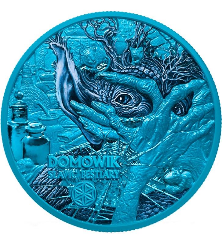 Cameroon 2026 Slavic Bestiary 2oz Silver Space Blue Domowik