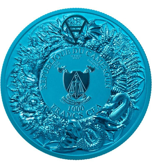 Cameroon 2026 Slavic Bestiary 2oz Silver Space Blue Domowik
