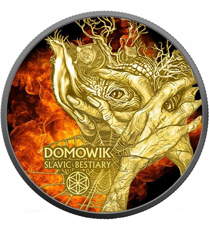 Cameroon 2026 Slavic Bestiary 2 oz Silver Burning Domowik