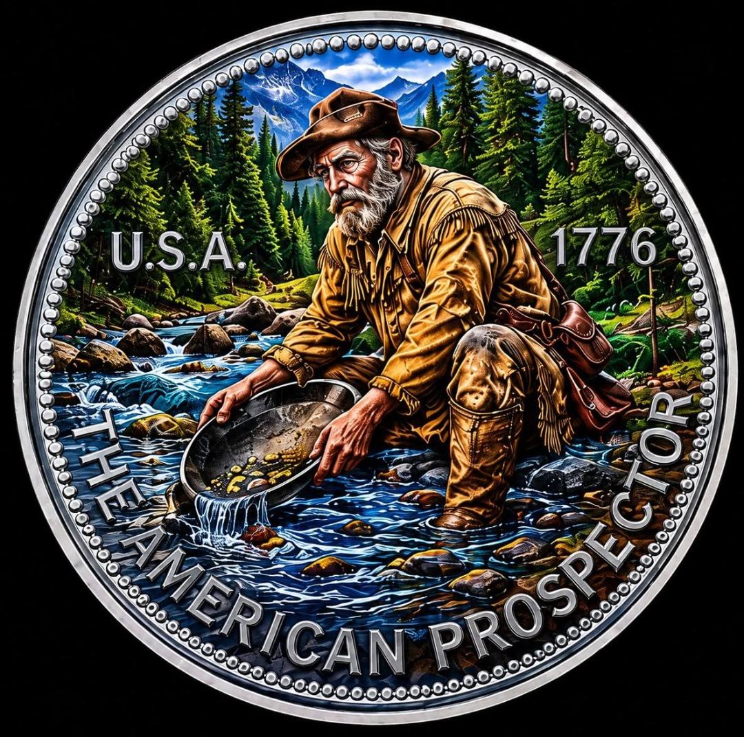 1776 Engelhard 250 Years of USA Prospectors 1/2 oz Silver Medal (250 Mintage)