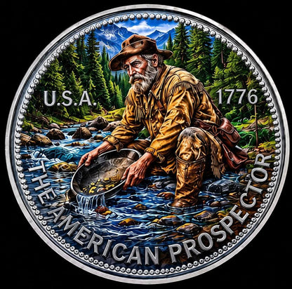 1776 Engelhard 250 Years of USA Prospectors 1/2 oz Silver Medal (250 Mintage)