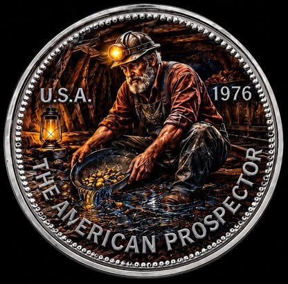 1976 Engelhard 250 Years of USA Prospectors 1/2 oz Silver Medal (250 Mintage)