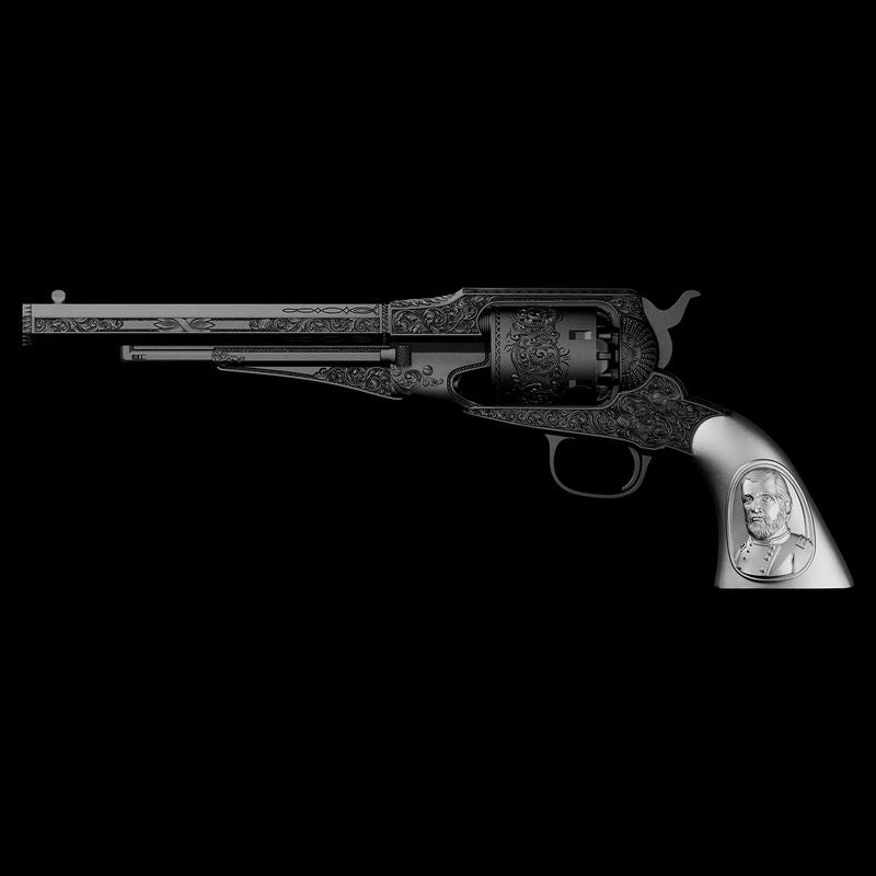 In Stock! 2026 Samoa Ulysses S. Grant's Revolver Shaped 2 oz Silver Coin (03/11)