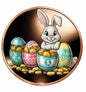 In Stock! Easter Bunny Treasure Hunt Colorized Proof 1 oz Copper Round (03/02)