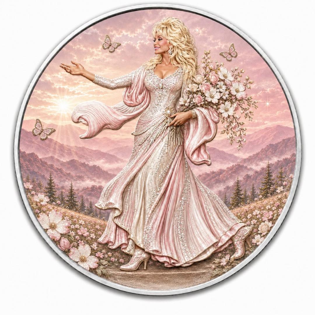 Estimate: 2026 American Silver Eagle Smoky Mountain Angel: A Tribute to Dolly Parton in Capsule w/COA (499 Mintage)
